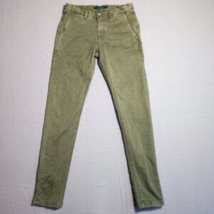 Scotch & Soda Mott chino pants men's size 28X32 army green slim fit